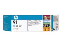 HP 91 - 775 ml - cián claro - original - DesignJet - cartucho de tinta - para DesignJet Z6100, Z6100ps C9470A