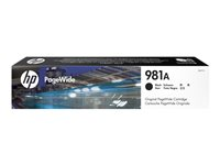 HP 981A - 106 ml - negro - original - PageWide - cartucho de tinta - para PageWide Enterprise Color MFP 586; PageWide Managed Color E55650 J3M71A