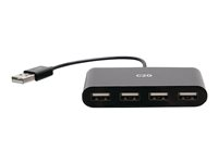 C2G 4-Port USB-A Hub - Hub - 4 x USB 2.0 - sobremesa C2G54462