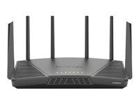 Synology RT6600AX - Enrutador inalámbrico - conmutador de 4 puertos - GigE, 2.5 GigE - Puertos WAN: 2 - 802.11a/b/g/n/ac/ax - Tres bandas RT6600AX