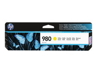HP 980 - 86.5 ml - amarillo - original - cartucho de tinta - para Officejet Enterprise Color MFP X585; Officejet Enterprise Color Flow MFP X585 D8J09A