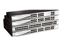 D-Link Web Smart DGS-1210-28P - Conmutador - L3 - Gestionado - 24 x 10/100/1000 (PoE) + 4 x Gigabit SFP - sobremesa, montaje en rack - PoE (193 W) DGS-1210-28P/E
