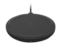 Belkin - Base de carga inalámbrica + adaptador de corriente CA - 15 vatios - QC 3.0 - negro WIA002VFBK
