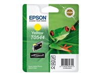Epson T0544 - 13 ml - amarillo - original - blíster con alarmas de RF/acústica - cartucho de tinta - para Stylus Photo R1800, R800 C13T05444020
