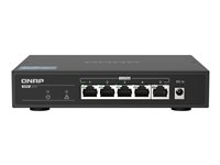 QNAP QSW-1105-5T - Conmutador - sin gestionar - 5 x 10/100/1000/2.5G - sobremesa QSW-1105-5T