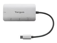 Targus - Hub - 2 x USB 3.2 Gen 1 + 1 x USB-C 3.2 Gen 1 + 1 x USB-C 3.2 de 1ª gen. (suministro de energía) - sobremesa ACH228EU