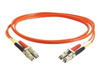 C2G Low-Smoke Zero-Halogen - Cable de interconexión - LC de modos múltiples (M) a LC de modos múltiples (M) - 2 m - fibra óptica - 50/125 micras - naranja 85336