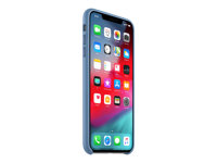 Apple Smart - Carcasa trasera para teléfono móvil - cuero - aciano - para iPhone XS Max MVFX2ZM/A?ES
