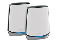 NETGEAR Orbi WiFi System RBK852 - Sistema Wi-Fi (enrutador, extensor) - hasta 350 m² - malla - GigE, 2.5 GigE - 802.11a/b/g/n/ac, 802.11a/b/g/n/ac/ax - Tres bandas RBK852-100EUS