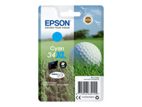 Epson 34XL - 10.8 ml - XL - cián - original - cartucho de tinta - para WorkForce Pro WF-3720, WF-3720DWF, WF-3725DWF C13T34724010