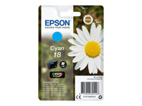 Epson 18 - 3.3 ml - cián - original - blíster con alarmas de RF/acústica - cartucho de tinta - para Expression Home XP-212, 215, 225, 312, 315, 322, 325, 412, 415, 422, 425 C13T18024022