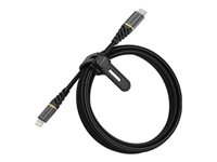 OtterBox Premium - Cable Lightning - Lightning macho a USB-C macho - 2 m - negro glamur - para Apple iPad/iPhone/iPod (Lightning) 78-52655