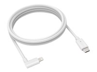 Compulocks 6FT USB-C to 90 Degree Lightning Charging Cable - Cable Lightning - USB-C macho recto a Lightning macho en ángulo derecho - 1.83 m - blanco - para Apple iPad/iPhone/iPod (Lightning) 6FTC90DLT01