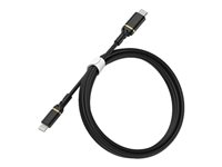 OtterBox Standard - Cable Lightning - Lightning macho a USB-C macho - 1 m - brillo negro - USB Power Delivery (60W) - para Apple iPad/iPhone/iPod (Lightning) 78-52551