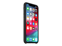 Apple - Carcasa trasera para teléfono móvil - cuero - negro - para iPhone XS MRWM2ZM/A?ES