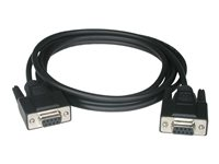 C2G - Cable de módem nulo - DB-9 (H) a DB-9 (H) - 3 m - negro 81419