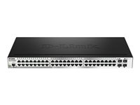 D-Link DGS 1510-52X - Conmutador - L3 - inteligente - 48 x 10/100/1000 + 4 x 10 Gigabit SFP+ - sobremesa, montaje en rack DGS-1510-52X/E