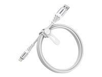 OtterBox Premium - Cable Lightning - USB macho a Lightning macho - 1 m - blanco nube - para Apple iPad/iPhone/iPod (Lightning) 78-52640