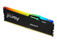 Kingston FURY Beast RGB - DDR5 - módulo - 8 GB - DIMM de 288 contactos - 5200 MHz / PC5-41600 - CL40 - 1.25 V - sin búfer - on-die ECC KF552C40BBA-8