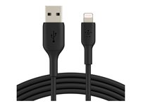 Belkin BOOST CHARGE - Cable Lightning - Lightning macho a USB macho - 1 m - negro (paquete de 2) - para Apple iPad/iPhone/iPod (Lightning) CAA001BT1MBK2PK