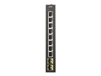 D-Link DIS 100G-10S - Conmutador - sin gestionar - 8 x 10/100/1000 + 2 x 100/1000 SFP - montaje en riel DIN, montaje en pared DIS-100G-10S