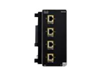 Cisco Catalyst - Módulo de expansión - 2.5GBase-T (PoE+) x 4 - para Catalyst IE3300 Rugged Series IEM-3300-4MU=