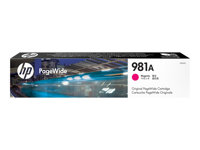 HP 981A - 70 ml - cián - original - PageWide - cartucho de tinta - para PageWide Enterprise Color MFP 586; PageWide Managed Color E55650 J3M68A