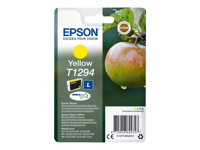 Epson T1294 - 7 ml - Tamaño L - amarillo - original - blíster - cartucho de tinta - para Stylus SX230, SX235, SX430, SX438; WorkForce WF-3010, 3520, 3530, 3540, 7015, 7515, 7525 C13T12944012
