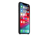 Apple - Carcasa trasera para teléfono móvil - cuero - negro - para iPhone XS Max MRWT2ZM/A?ES