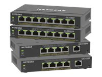 NETGEAR Plus GS305EP - Conmutador - inteligente - 5 x 10/100/1000 (4 PoE+) - sobremesa, montaje en pared - PoE+ (63 W) GS305EP-100PES