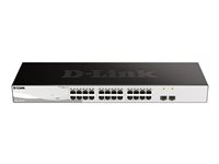 D-Link DGS 1210-26 - Conmutador - inteligente - 24 x 10/100/1000 + 2 x Gigabit SFP - sobremesa, montaje en rack DGS-1210-26/E