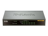 D-Link DES 1008PA - Conmutador - sin gestionar - 4 x 10/100 (PoE) + 4 x 10/100 - sobremesa - PoE DES-1008PA