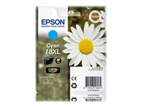 Epson 18XL - XL - cián - original - blíster con alarmas de RF/acústica - cartucho de tinta - para Expression Home XP-212, 215, 225, 312, 315, 322, 325, 412, 415, 422, 425 C13T18124020