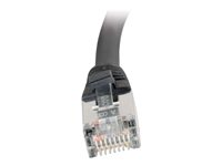 C2G Cat5e Booted Shielded (STP) Network Patch Cable - Cable de interconexión - RJ-45 (M) a RJ-45 (M) - 15 m - STP - CAT 5e - moldeado - negro 83856