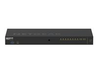 NETGEAR AV Line M4250-10G2F-PoE+ - Conmutador - L3 - Gestionado - 10 x 10/100/1000 (8 PoE+) + 2 x Gigabit SFP - flujo de aire de lado a lado - montaje en rack - PoE+ (125 W) GSM4212P-100EUS