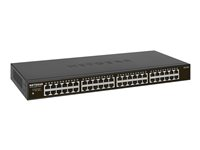 NETGEAR SOHO GS348 - Conmutador - sin gestionar - 48 x 10/100/1000 - sobremesa, montaje en rack GS348-100EUS