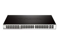 D-Link DGS 1210-52 - Conmutador - 48 x 10/100/1000 + 4 x Gigabit SFP - sobremesa, montaje en rack - ca 100/230 V DGS-1210-52/E